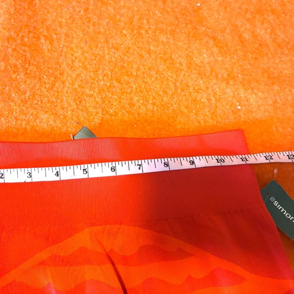 Adidas and Marimekko limited edition Aeroready orange high rise 7/8 leggings NWT - Picture 11 of 14